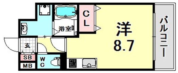 アスヴェル兵庫駅前の物件間取画像